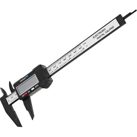 pz Calibro elettronico con ampio schermo LCD, 150 mm, micrometro digitale con conversione MM/pollici -Crezuo