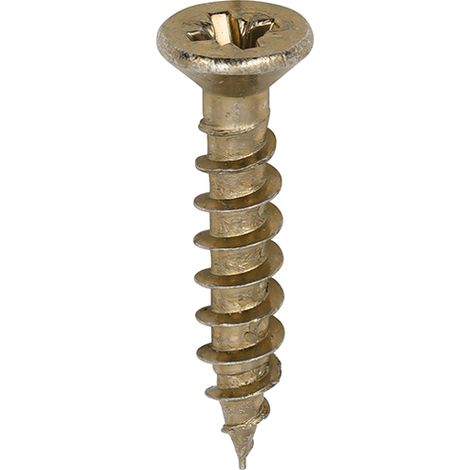 TIMCO Classic Multi-Purpose Reduced Head Countersunk Gold Piano Hinge Woodscrews - 3.0 x 16