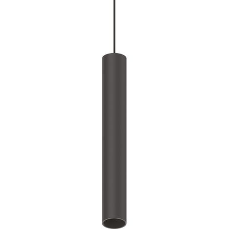Pendente Tubolare Dali Ego Alluminio Nero Led 12W 3000K Luce Calda (1/2)