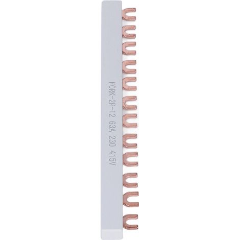 12-polige Klemmenleiste aus rotem Kupfer mit guter elektrischer Leitfähigkeit, 63 A, 230–415 V (1/5)