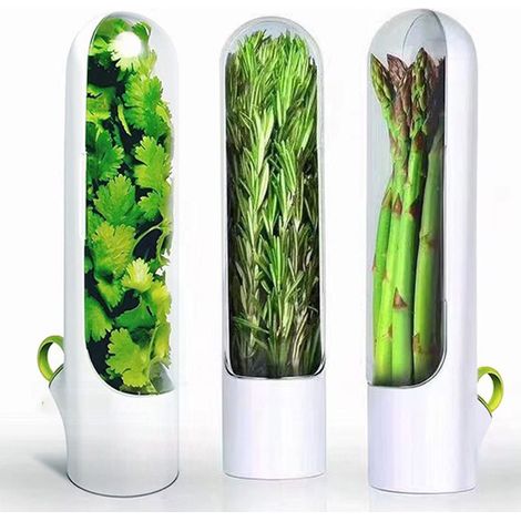 Saver Best Keeper für die frischesten Produkte, Produce Saver Containers für den Kühlschrank, atmungsaktiver Frischkräuter-Aufbewahrungsbehälter