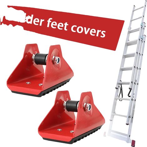Set di piedini per scala telescopica, in plastica resistente, dimensioni 5,5 x 3,5 x 1 pollici, compatibile con DE1518-2CN, DE1522-2CN, DE1526-2CN (1/5)