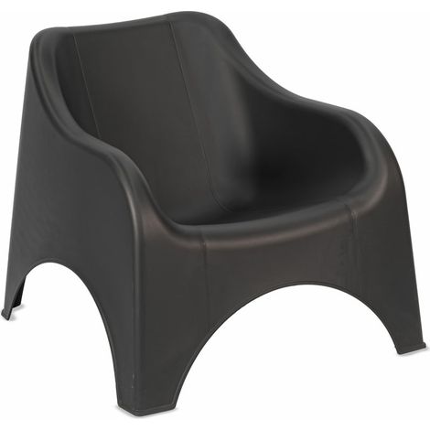 poltrona da esterno "nuvola" in polipropilene antracite 79x81x71 cm