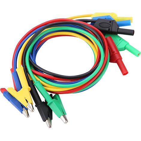 P1018A Prüfkabel Hochspannung Bananenstecker Krokodilklemme Messsonde Prüfdraht (1/5)