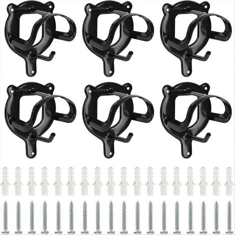Lot de 6 supports pour bride d'équitation, crochet pour bride, support de bride, crochet de rangement pour licol, matériel d'équitation (1/5)