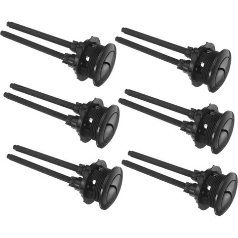 6 pièces Bouton Double Chasse Eau Noir Mécanisme (1/5)