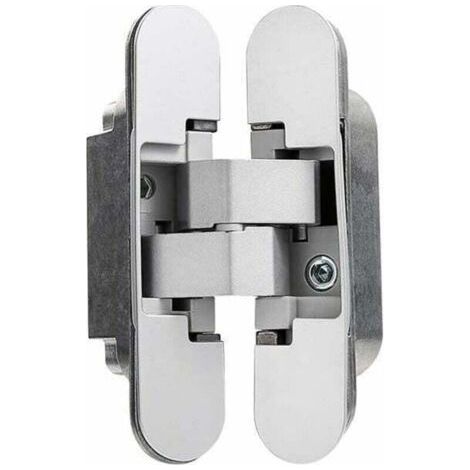 Charnière Invisible pour Portes Lourdes - Lot de 2 (Charge 40 kg, Ouverture 180º) (1/5)