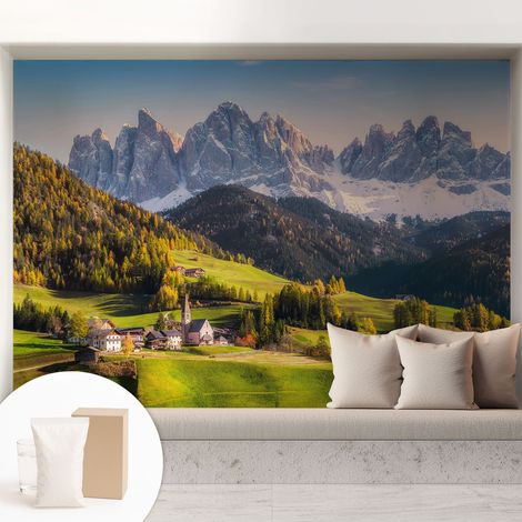 Papier peint intissé décoratif avec motifs pour salon et chambre a motif - Colle incluse gratuite Paysage de montagne 208x146 cm (1/5)