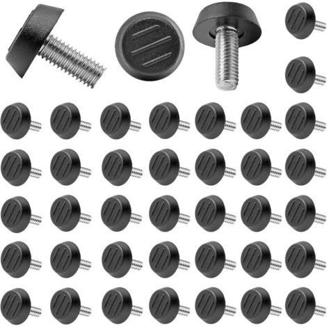 40pcs M8 Threaded Screw Adjustable Leveling Feet for Furniture, Chair Legs, Adjustable Screw-in Leveling for Table, Chair, Furniture Legs (1/5)