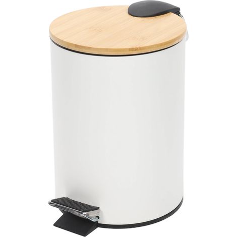 Badezimmerabfallbehälter Bambus ZETRU, 3 l