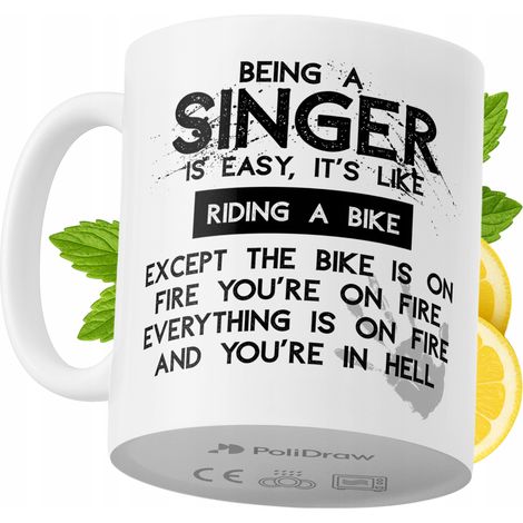 Lustige Kaffeetasse mit witzigem Textdesign für Sängerinnen und Sänger – ideal für Geburtstage, Namenstage, Feiertage und besondere Anlässe. Hochwertige Tasse für Zuhause, Büro und Arbeit. Farbe: Weiß