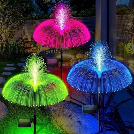 Guirlande extérieure, roseau méduse terre plug Light, lumière décorative extérieure - 3pcs (1/4)