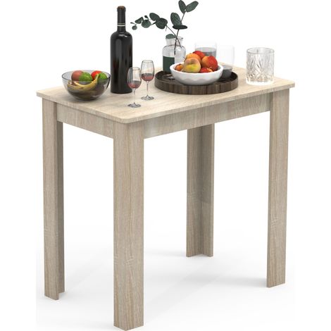 Tavolo da pranzo in legno tavolo da pranzo da pranzo 80x50 cm 76x80x50 - VCM