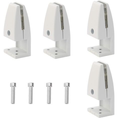 Lot de 4 pinces de séparation de bureau, en alliage d'aluminium, clips de protection contre les éternuements, clips pour panneau d'intimité pour salle de classe (5–20 mm) (1/5)
