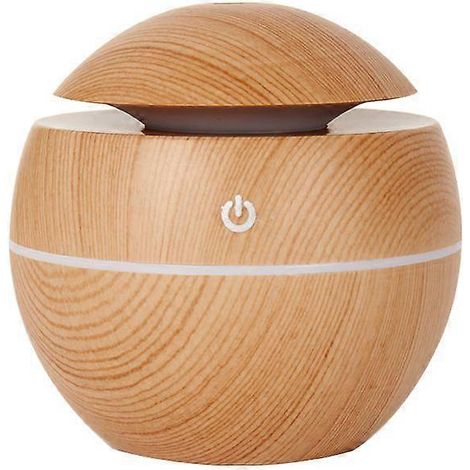 Diffuseur d'arômes ultrasonique USB (Camel) - Humidificateur d'arômes - Lumière LED effet bois - Diffuseur d'huiles essentielles électrique (1/5)