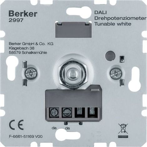 Regulador dali Rotativo Berker by Hager 2997