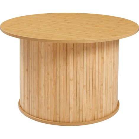 Mesa auxiliar/consola de bambú 48 x 80 cm natural 030010816