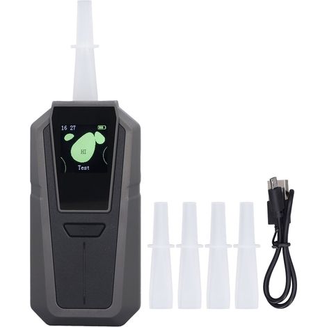 Alcootest portatif de poche avec écran couleur numérique TFT pour usage domestique, testeur d'alcool digital (1/5)