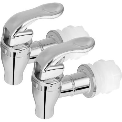 – Set mit 2 Getränkezapfhähnen – Material: ABS – Anschlussdurchmesser: 1,7 cm – Für Heiß- und Kaltgetränke (1/5)
