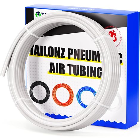 Air Line 6mm od Blanc Pneumatique Nylon Tube 32.8ft Air Brake Tubing Nylon Hose (1/5)