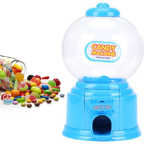 Boîte à monnaie mini pour enfants - Machine à bonbons cadeau, rangement ludique bleu