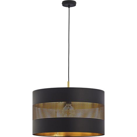 tk-lighting Modèle Élégant Suspension Noir et Or 120 cm (1/3)