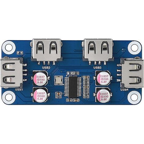 Hub USB 4 ports pour USB 2.0/1.1 intégré vers UART (1/4)