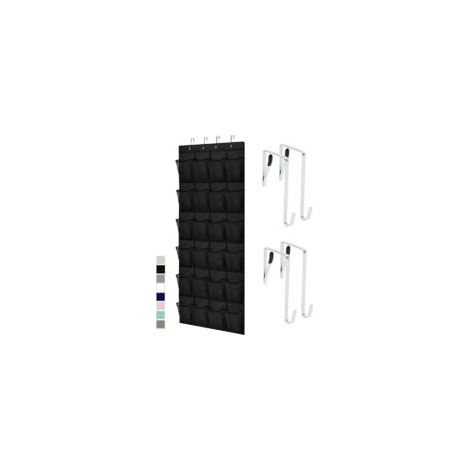 Organizador de zapatos para puerta, 24 bolsillos grandes de malla transpirable, almacenamiento colgante - Crezuo (1/4)