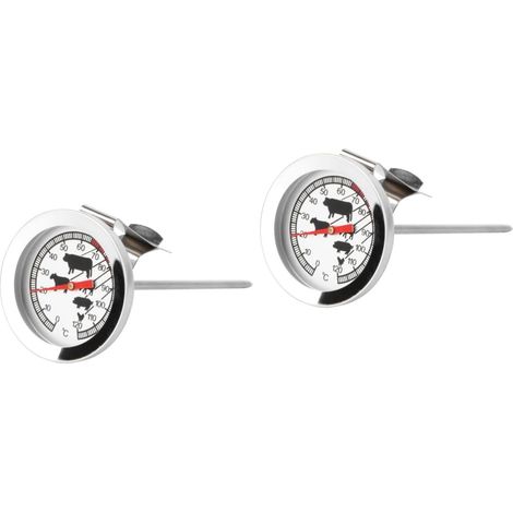 Zerodeko 2pièces Thermomètre De Cuisine Métal Thermomètre De Four (1/5)
