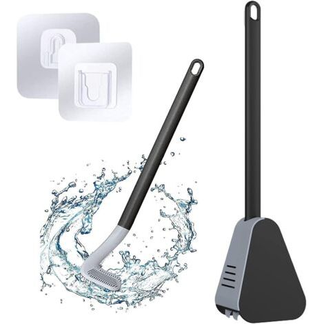 Brosse WC Golf Brosse WC en Silicone Brosse WC Salle De Bain Nettoyer La Brosse d'angle De Toilette Brosse Nettoyage sans Impasse à 360 ° pour Le Nettoyage en Profondeur Toilettes Salle De Ba (1/5)