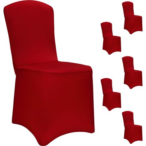 Set di 6 coprisedia Bordeaux OEKOTEX