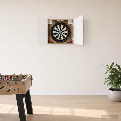 vidaXL Armadio per Dartboard Rovere Artigianale 56 x 12 x 63 cm (1/5)