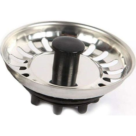 Bouchon Évier - Acier Inoxydable 304 - Diamètre 7,5 cm - Finition Chromée Brillante - Universel Pour Éviers Standard - 1 Pièce (1/2)
