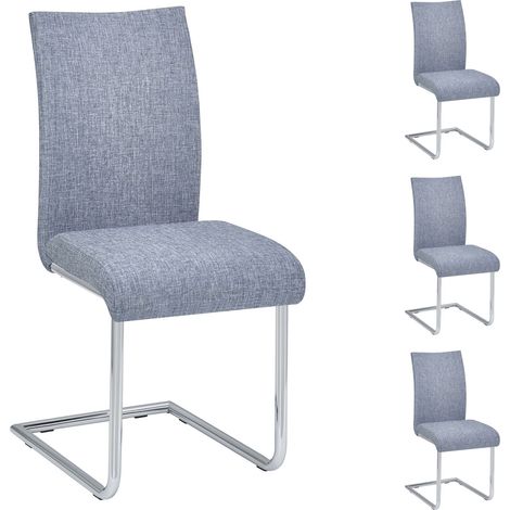 Chaises ALADINO Gris (Lot de 4) (1/5)