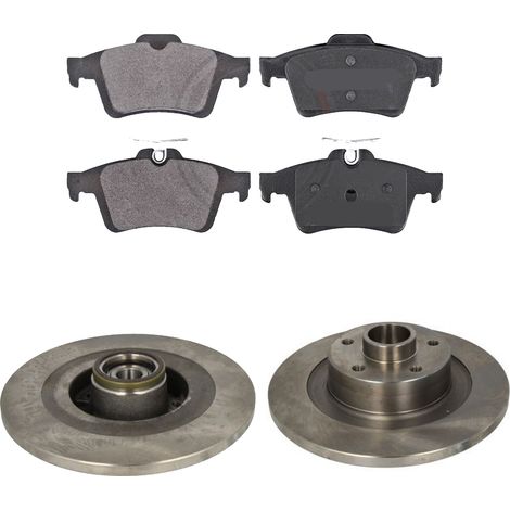 KIT FRENI POSTERIORI compatibile con RENAULT LAGUNA III (BT0/1) - DISCHI + PASTIGLIE OEM: P 59 042 / 17979 , 17979C /SOSTITUZIONE DIRETTA/BASSA POLVERE/SILENZIOSO (1/5)