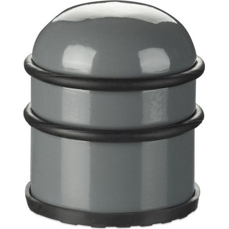 Butoir De Porte - Acier Inoxydable Et Caoutchouc - Hauteur 8,5 Cm Diamètre 7 Cm - Pour Portes Et Fenêtres - 1 Pièce (1/5)
