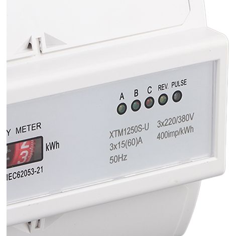 Compteur triphasé 7P à 7 rails (3 x 220 VA) XTM1250S-U (1/5)