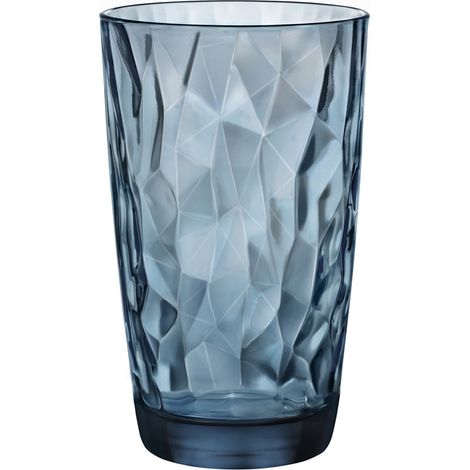 VERRE À BOISSONS LONGUES DIAMOND 470ML BLEU-BORM