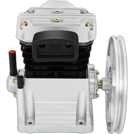 Compresseur d'air, 3CV, 2 cylindres, pression de travail de 8 bars, vitesse de 960 tr/min, construction en aluminium et fer (1/5)