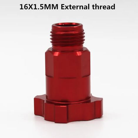 Conector de pistola pulverizadora roja, adaptador de pistola pulverizadora de aire comprimido, adaptador de taza de pistola pulverizadora para pistolas pulverizadoras, taza medidora desechable externa (1/5)