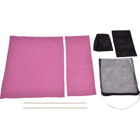 Fauteuil de metteur en scène pliable en toile de rechange couleur originale avec housse de rangement, rose fuchsia (1/5)