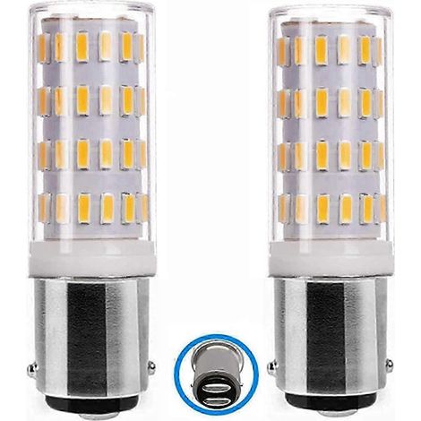 Ampoule LED Ba15d 5 W, 12-24 V, culot à baïonnette double contact, équivalent 50 W, blanc chaud 3000 K, pour éclairage d'équipements basse tension, lot de 2, édition 0927 (1/5)