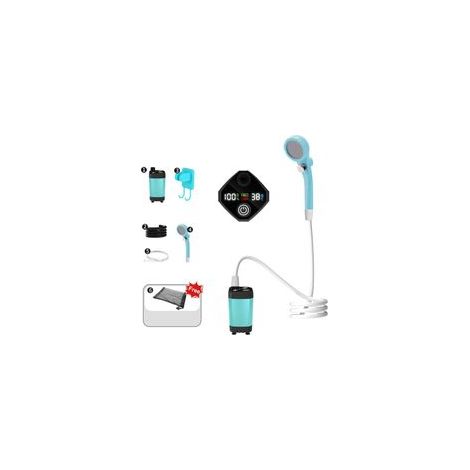Douche Camping Chauffante,Douche Camping,Douche Portable,avec Écran Intelligent,Pression d'eau Réglable,Convient pour Le Camping, Le Lavage des Animaux de Compagnie, Le Lavage des Voitures (1/5)