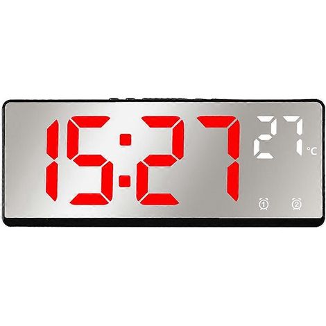 Réveil électronique multifonctionnel simple à grand écran, horloge de chevet, D (1/5)