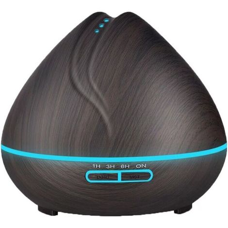 500ml Diffuseur d'arôme, Diffuseur d'Huile Essentielle/Humidificateur Ultrasonique -Pour Bébé Chambre/SPA/Yoga/Massage/Bureau Etc,1714.3cm (1/4)