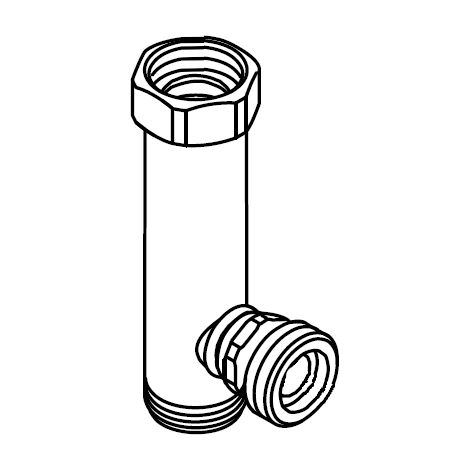 Anschlussrohr KW G1Fl. x G1A x G1A mit Reduziernippel WHI-T-ZEA - 40900013122 von Weishaupt