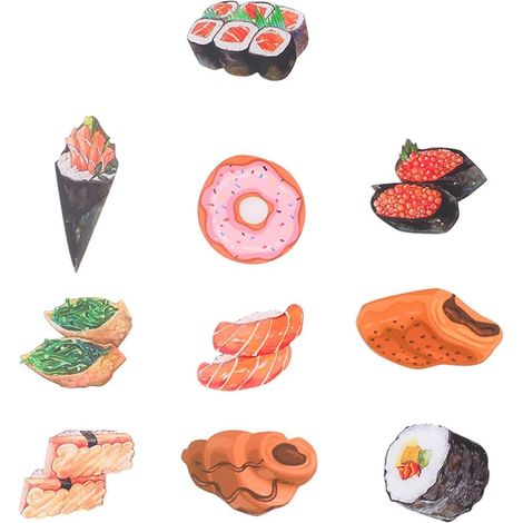 Aimants pour Réfrigérateur Forme Aliments Colorés en Acrylique Lot de 10 Décoratif et Pratique pour Tableau Blanc et Frigo (1/5)