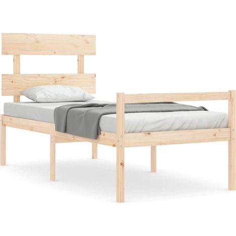 Maison Exclusive - Cama para personas mayores con cabecero madera (1/5)