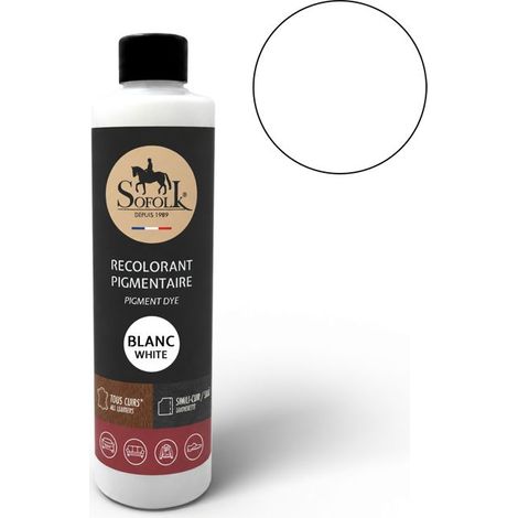 Peinture Cuir/Simili-Cuir (125ml, BLANC) - SOFOLK - Entretien pour Siège et Volant de Voiture, Canapé, Chaussure (1/5)