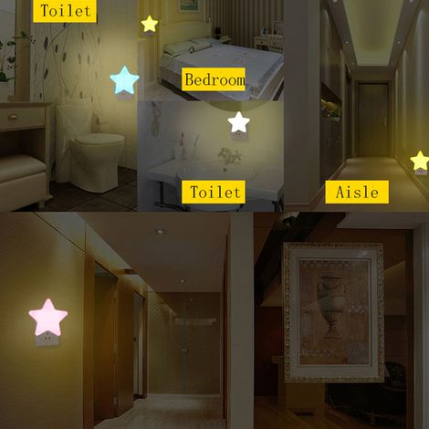 Veilleuse LED miniature en forme d'étoile avec capteur de mouvement (1/5)